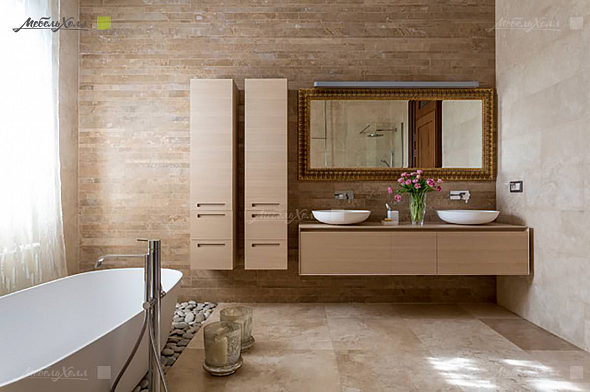 Мебель для ванной комнаты: камень, керамика или дерево?